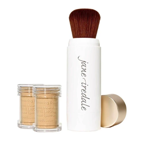 Jane Iredale Amazing Base Refillable Brush And 2 Refill Canisters - Amber SPF20 8 Jane Iredale Amazing Base Refillable Brush And 2 Refill Canisters - Amber SPF20 - Image 6