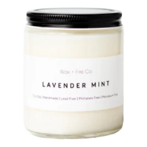 Wax + Fire Co. Lavender Mint Soy Candle 3 Wax + Fire Co. Lavender Mint Soy Candle