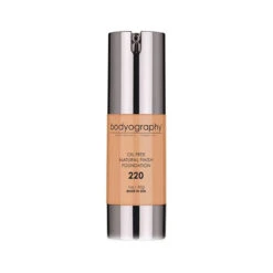 Bodyography Natural Finish Foundation - #100 Light (Neutral Undertone) -Aura Beauty Shop Natural Finish Foundation 220 Med Dark Cool Undertone 60324 4312 detail