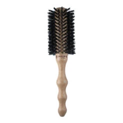 Philip B Botanical Round Hairbrush, Polished Mahogany Handle - Large (65mm)